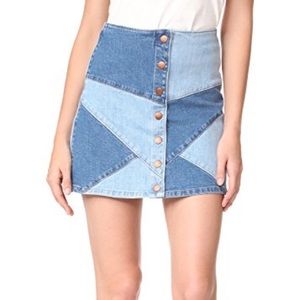 Madewell denim miniskirt NWT